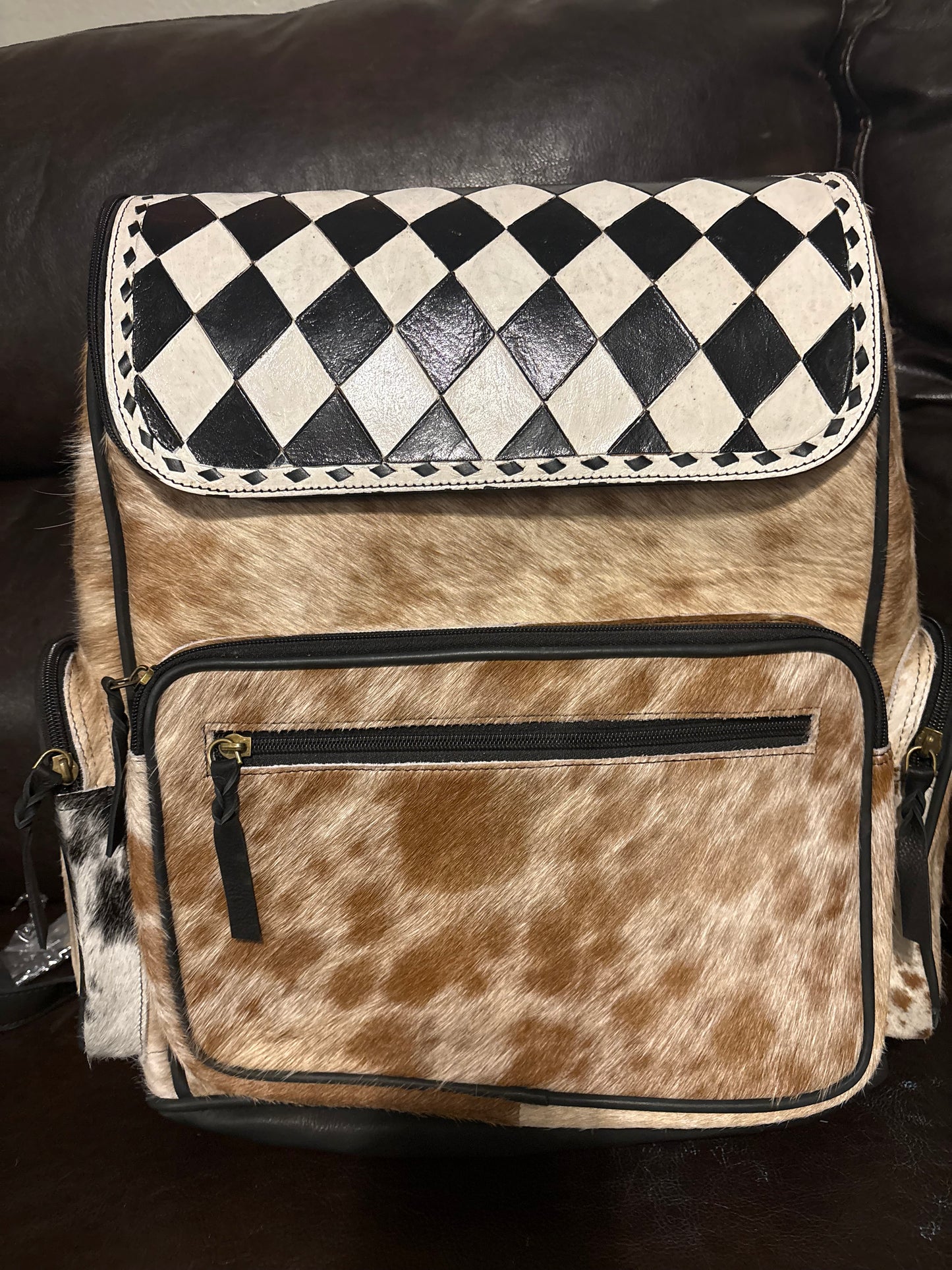 Checker Backpack