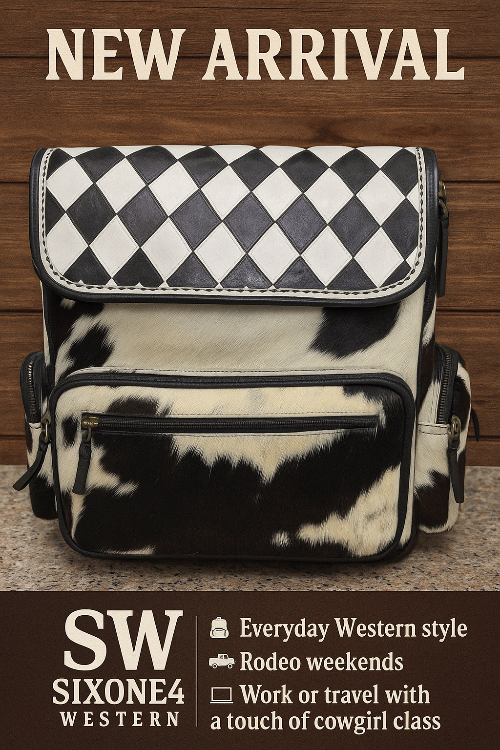 Checked backpack 🖤🖤