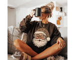 Leopard Santa Christmas Sweatshirt