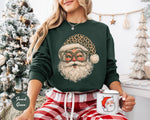 Leopard Santa Christmas Sweatshirt