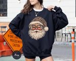 Leopard Santa Christmas Sweatshirt