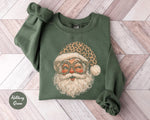 Leopard Santa Christmas Sweatshirt