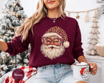 Leopard Santa Christmas Sweatshirt