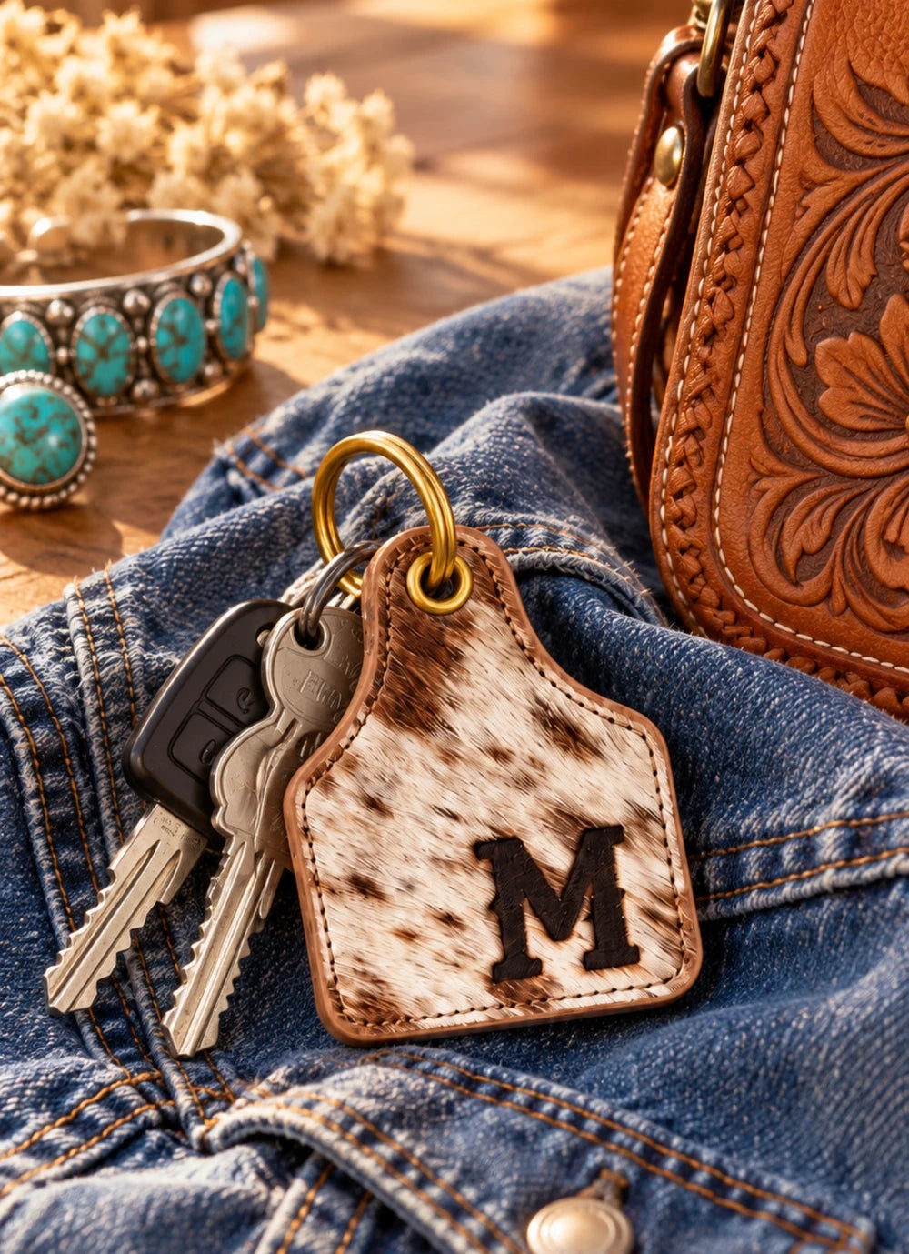 Custom branded cow tag