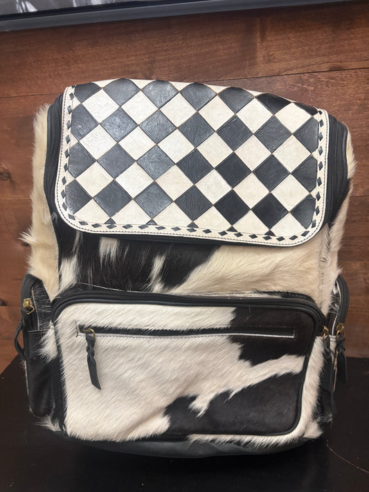 Blackjack Belle Cowhide Backpack