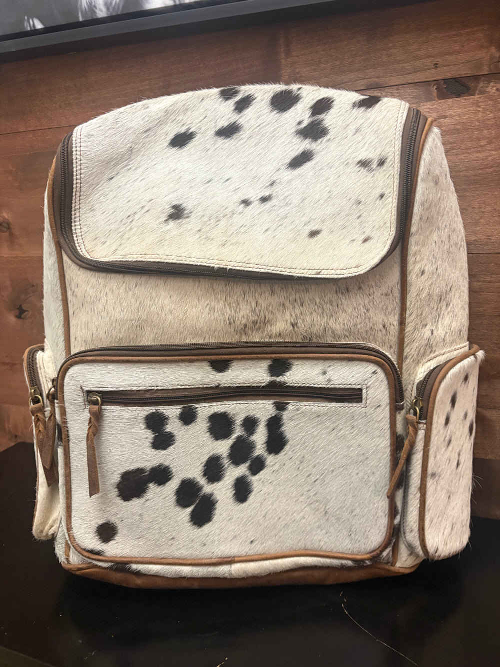 Cowhide backpack