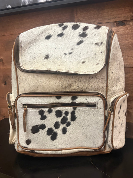 Cowhide backpack