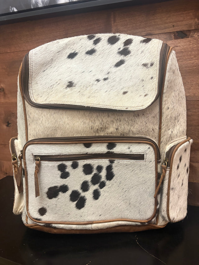 Cowhide backpack
