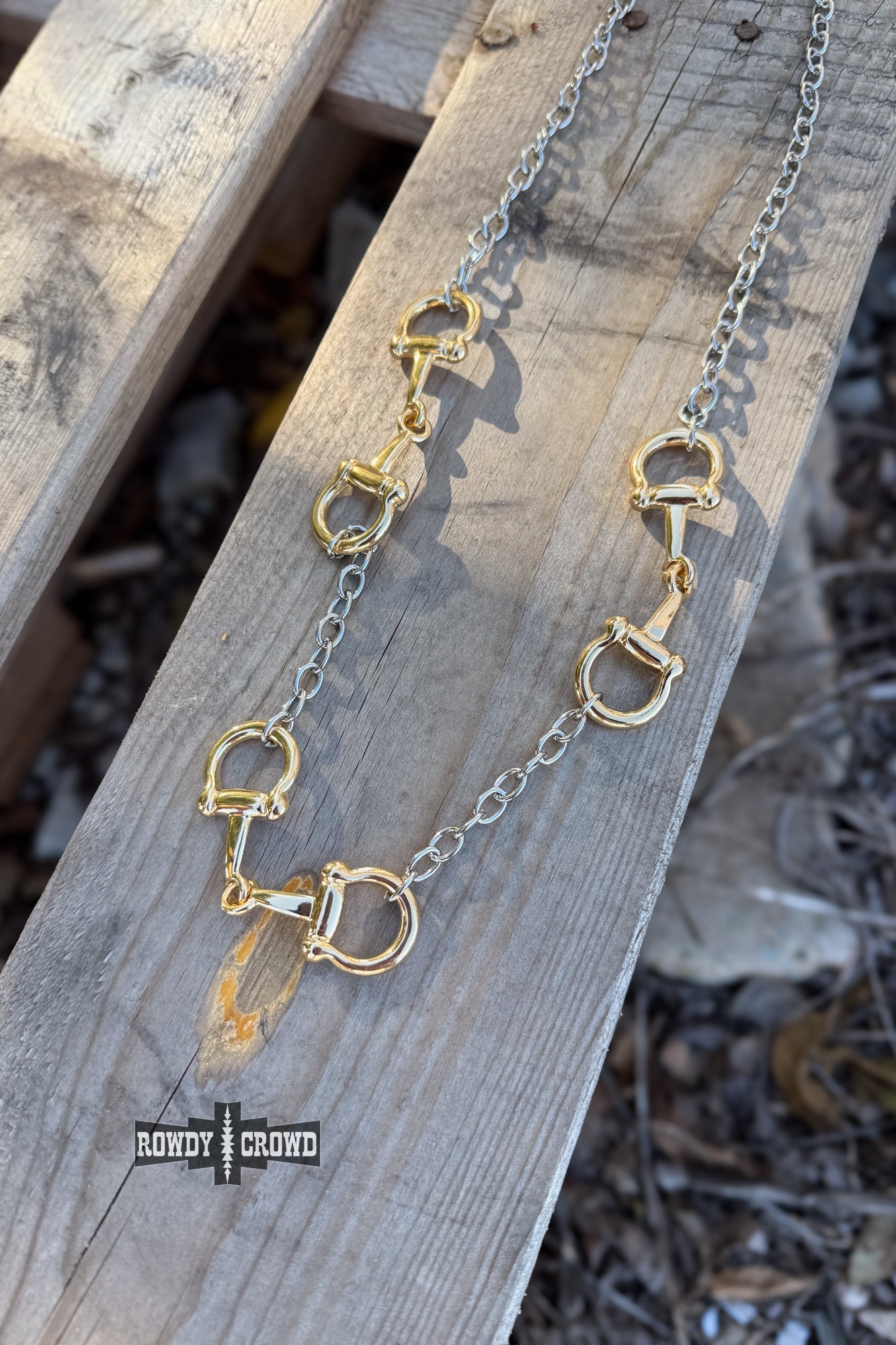 Mixed Metal 3 Bit Necklace