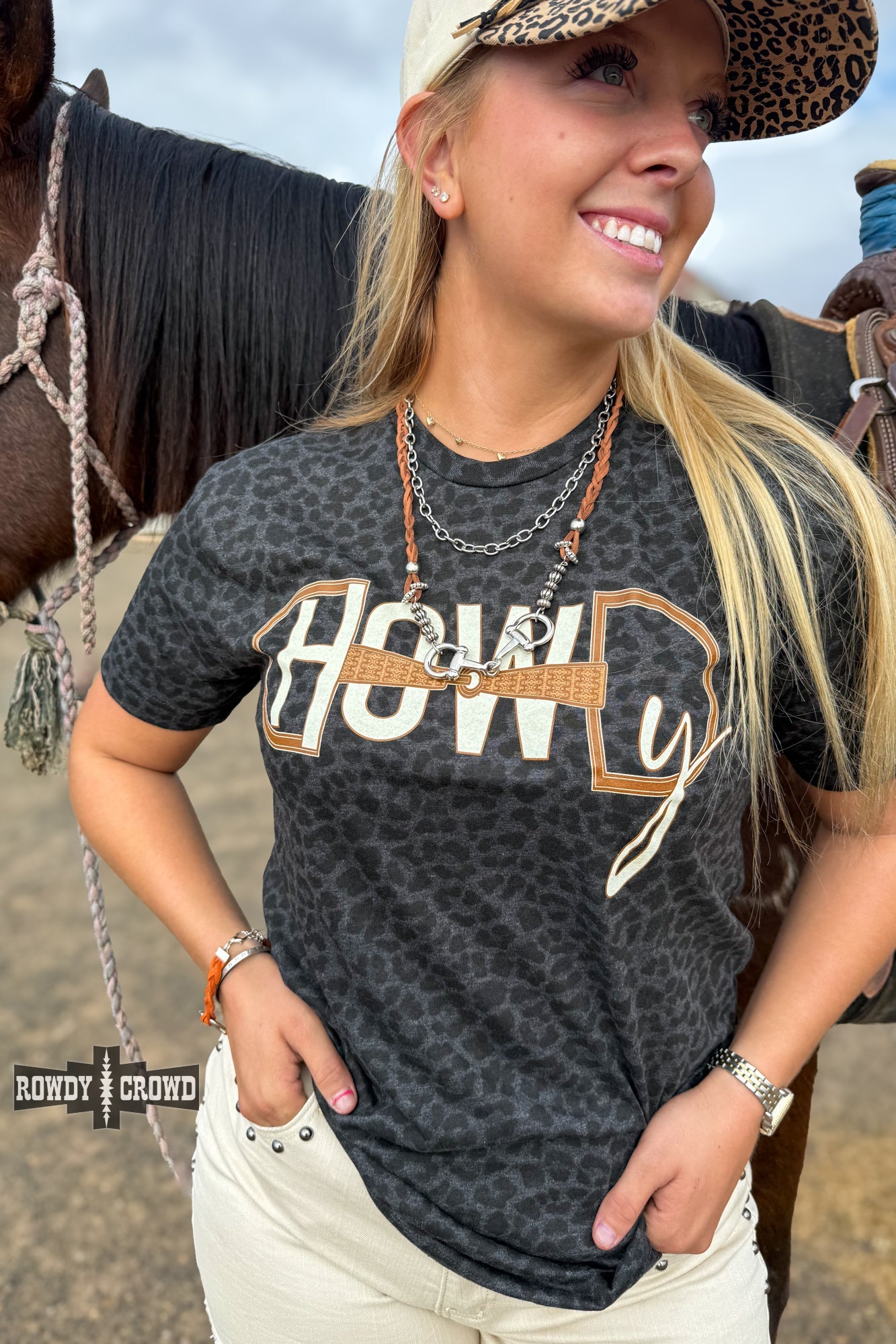 Leopard Howdy Bit Tee