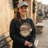 Leopard Santa Christmas Sweatshirt